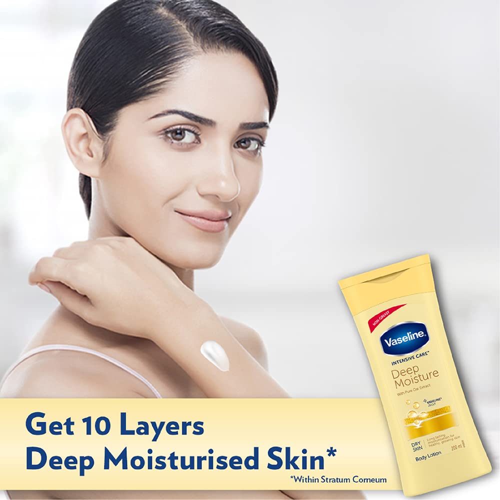 Vaseline Intensive Care Deep Moisture Body Lotion 200 ml FROM INDIA (SAM) - View 2 of 3