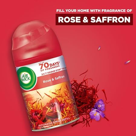 Airwick Freshmatic Automatic Room Freshener Refills Super Saver Pack | Pack of 2 Premium Assorted Fragrances (Summer Delight &amp; Rose &amp; Saffron) (FROM INDIA SAB) - View 3 of 5