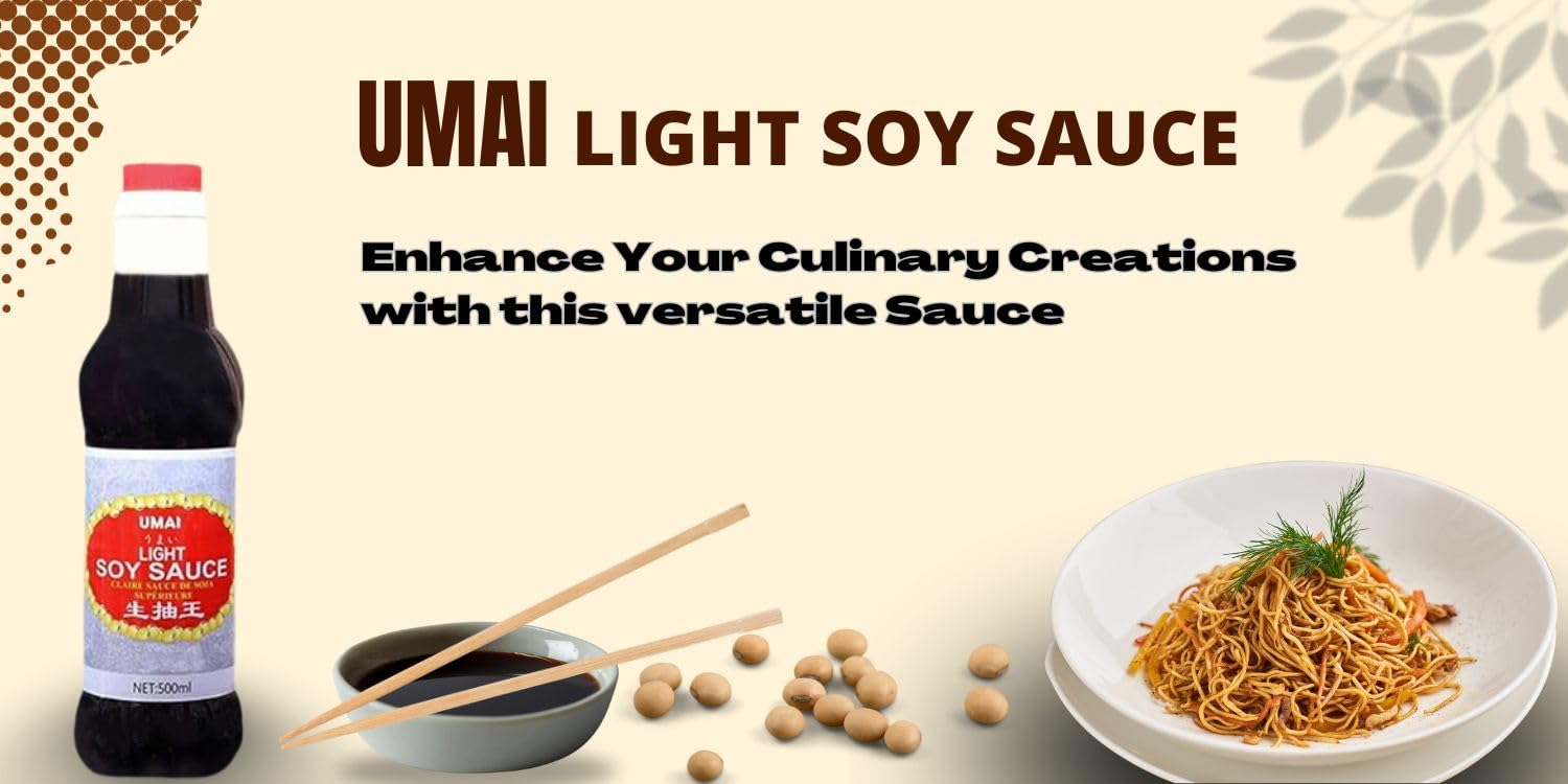 UMAI Light Soy Sauce 500ml FROM INDIA (SAM) - View 3 of 4