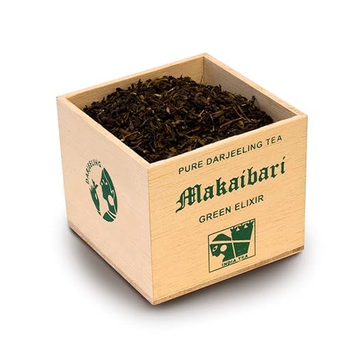 Makaibari Darjeeling Tea: Green Elixir Chestlet | USDA Certified Premium Green Tea | Anti-Oxidants, Immunity Booster | Green Tea | 250g (FROM INDIA SAB) - View 4 of 5