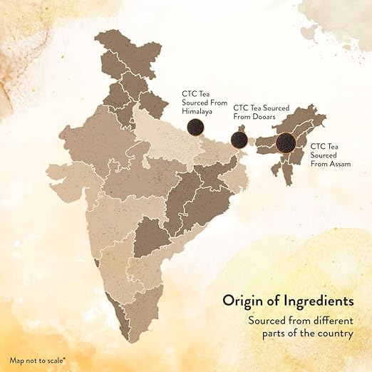 OT India Gold Tea with Extra Darjeeling &amp; Assam Long Leaf Tea Pouch (250gm) with Kulhad Ceramic Cup (FROM INDIA SAB) - View 2 of 5
