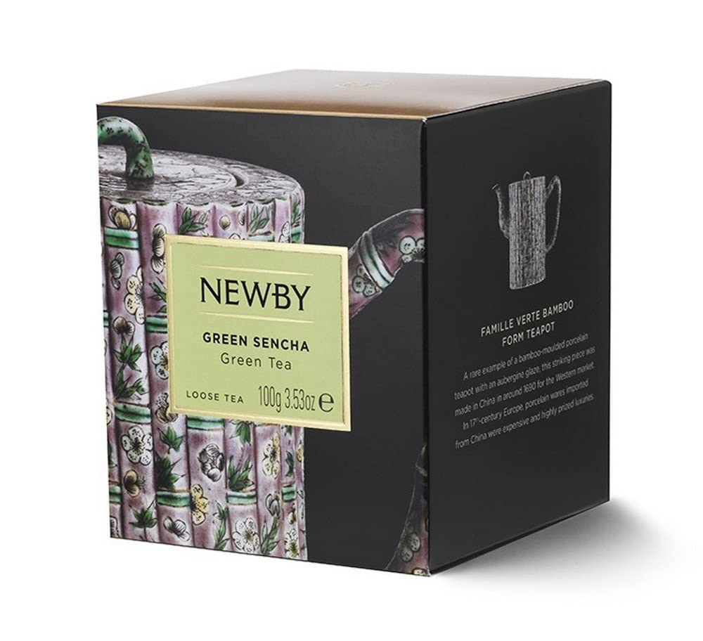 Newby Sencha Green Tea | Fresh, Verdant Aroma &amp; Mild Silky Aftertaste | Finest Loose Leaf Sencha Tea | 100g (FROM INDIA SAB) - View 2 of 6