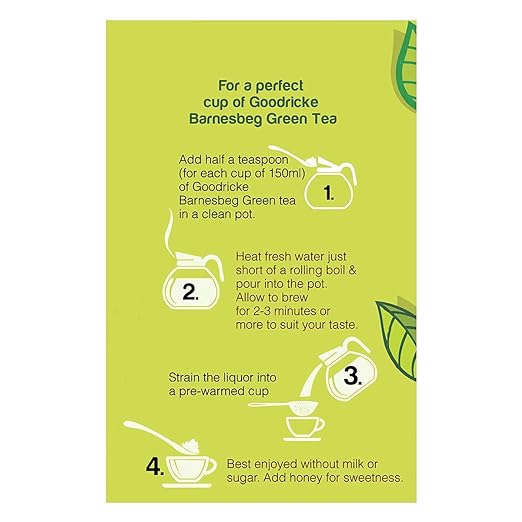 GOODRICKE Barnesbeg Organic Darjeeling Green Tea - 100 gm, (Pack of 3) | 100% Pure &amp; Natural | Premium Loose Leaves for Weight Loss and Detox (FROM INDIA SAB) - View 3 of 7