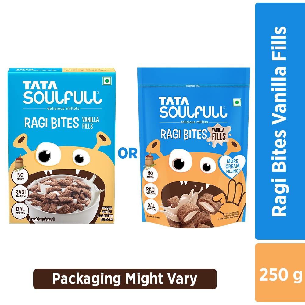 Tata Soulfull Ragi Bites Vanilla Fills, 250g FROM INDIA (SAM) - View 5 of 5