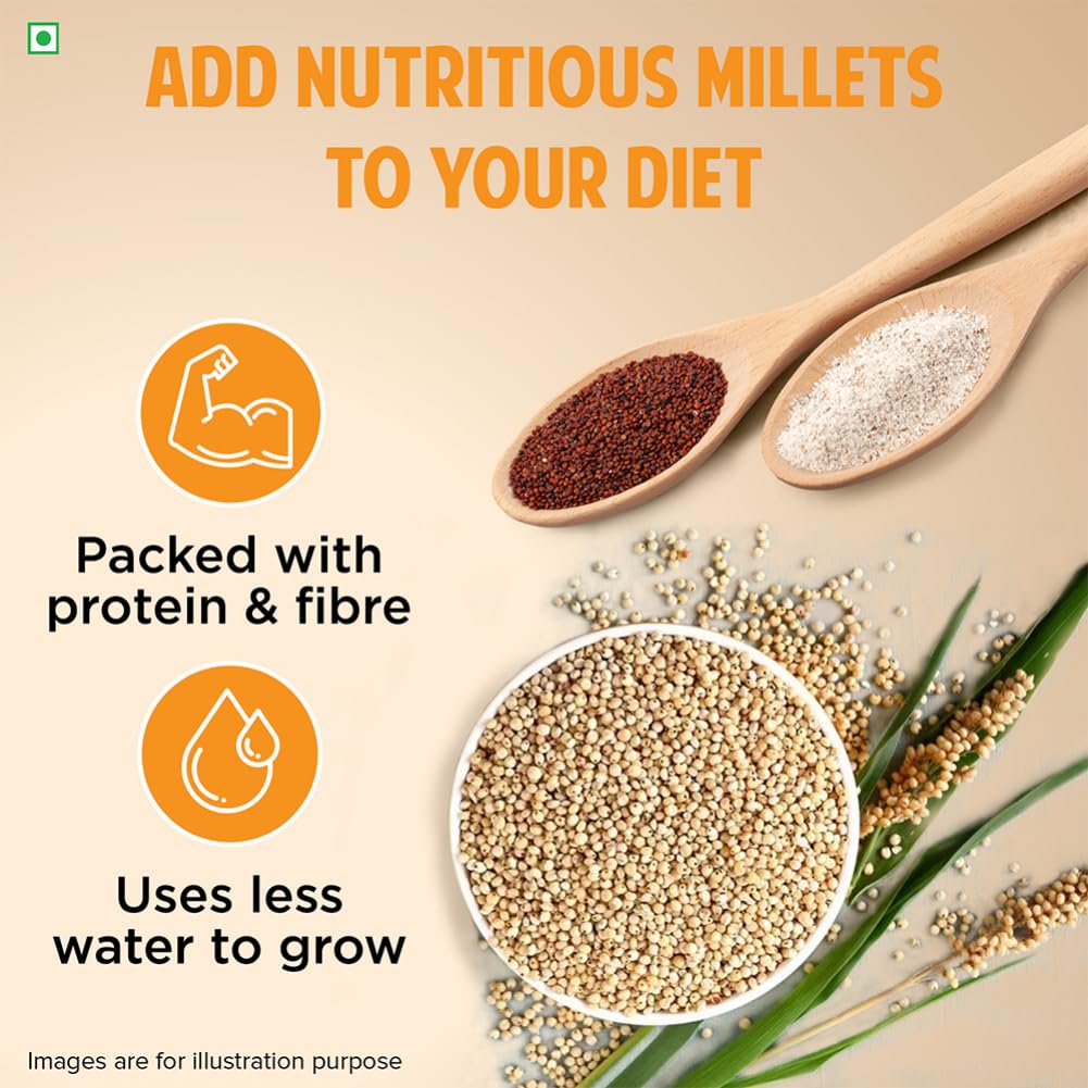 Tata Soulfull Millet Granola, Honey, Fruits, Nuts &amp; Seeds, 20% Crunchy Millets, 24% Fruits, Nut &amp; Seeds, Fibre Rich and Protein Source, Delicious Millets, 400g FROM INDIA (SAM) - View 3 of 4