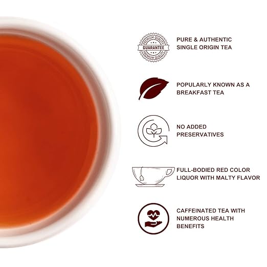Premiers English Breakfast Tea, Premium Black Tea, Pure and Authentic Single Origin Tea, Loose Leaf Tea, 125 Gms, 62 Cups, A Full-Bodied, Strong and Malty Blend, Elegant Square Metal Caddy (FROM INDIA SAB) - View 2 of 6