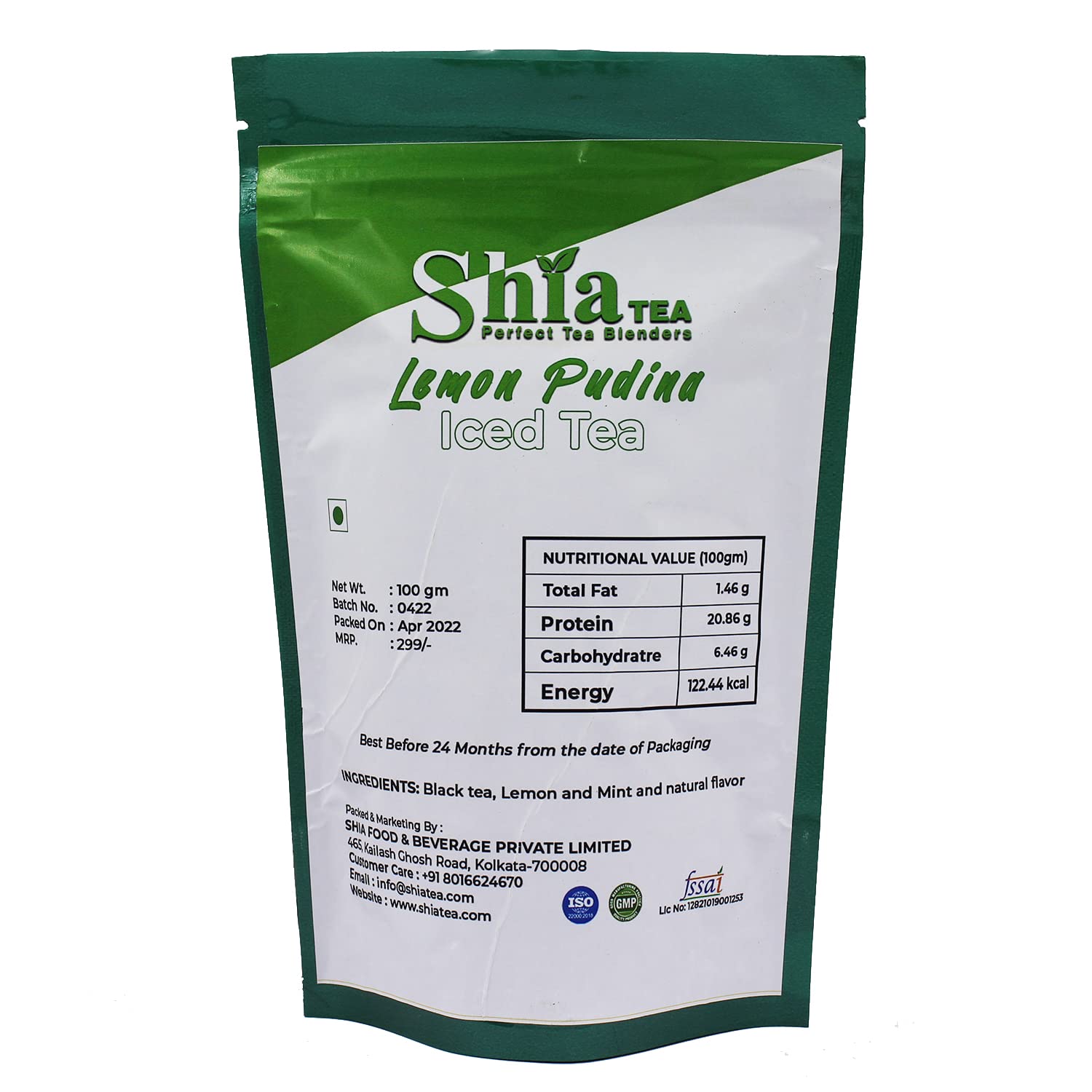 Shia Lemon Pudina Iced Tea | Fresh Flavoured Tea | Natural Flavour | Black Tea (Lemon pudina) (FROM INDIA) SAB - Image 4