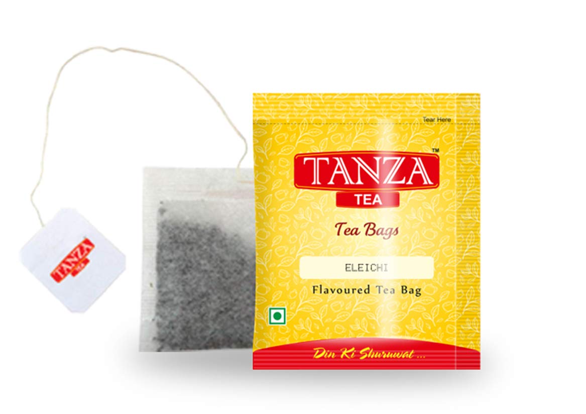 Tanza Tea Eleichi Tea Bags | Cardamom Flavoured Black Tea | 25 Tea Bag Envelopes (FROM INDIA SAB) - View 3 of 4