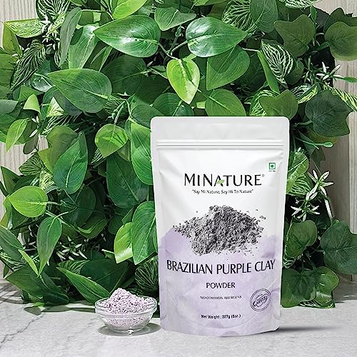 mi nature Brazilian Purple Clay For Detoxifying Skin, Facial Cleansing Mask | 227g(8 oz) (0.5 lb) - View 3 of 3