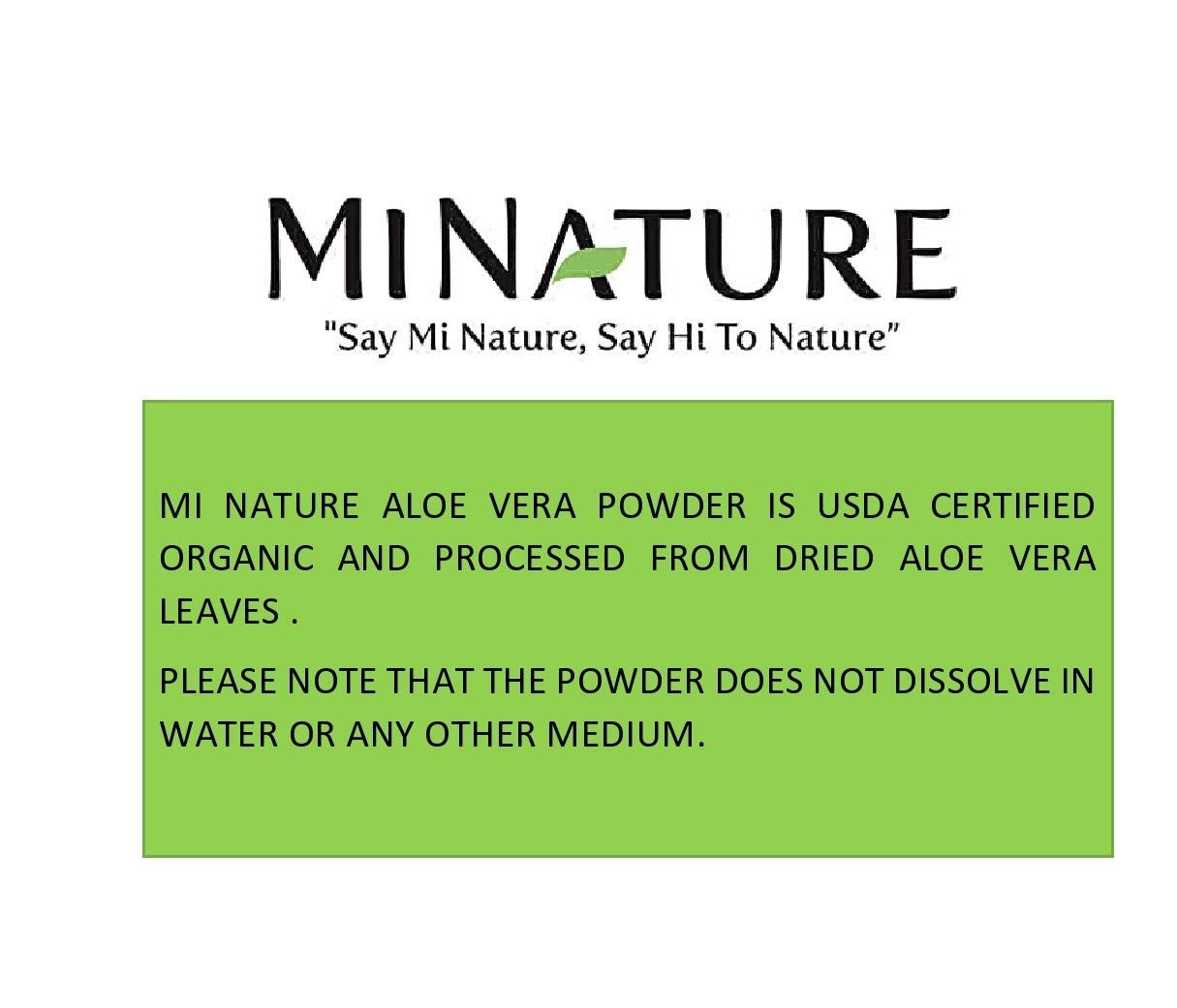 mi nature Aloevera Powder (Aloe barbadenis) / 100% Pure,227gm - View 2 of 4