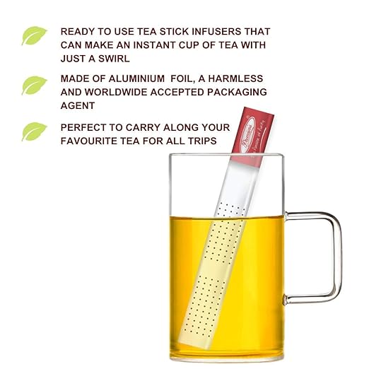 Premiers Jasmine Flavoured Tea, Green Tea with Jasmine, Herb Tea in Magic Tea Wands, 12 Wands, 30 Gms, Make Iced or hot tea, Relaxing Cup of Jasmine Green Tea, Tea Stick Infuser in a White Box (FROM INDIA SAB) - View 4 of 6