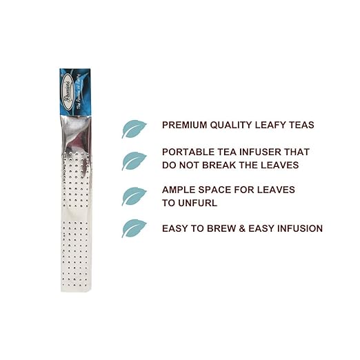 Premiers Mint Flavoured Tea, Refreshing Tea, Leaf Tea in Magic Tea Wands, 12 Wands, 30 Gms, Make Iced or Hot Tea, Minty Relaxing Flavour in Black Tea, Tea Stick Infuser in a White Box (FROM INDIA SAB) - View 4 of 7
