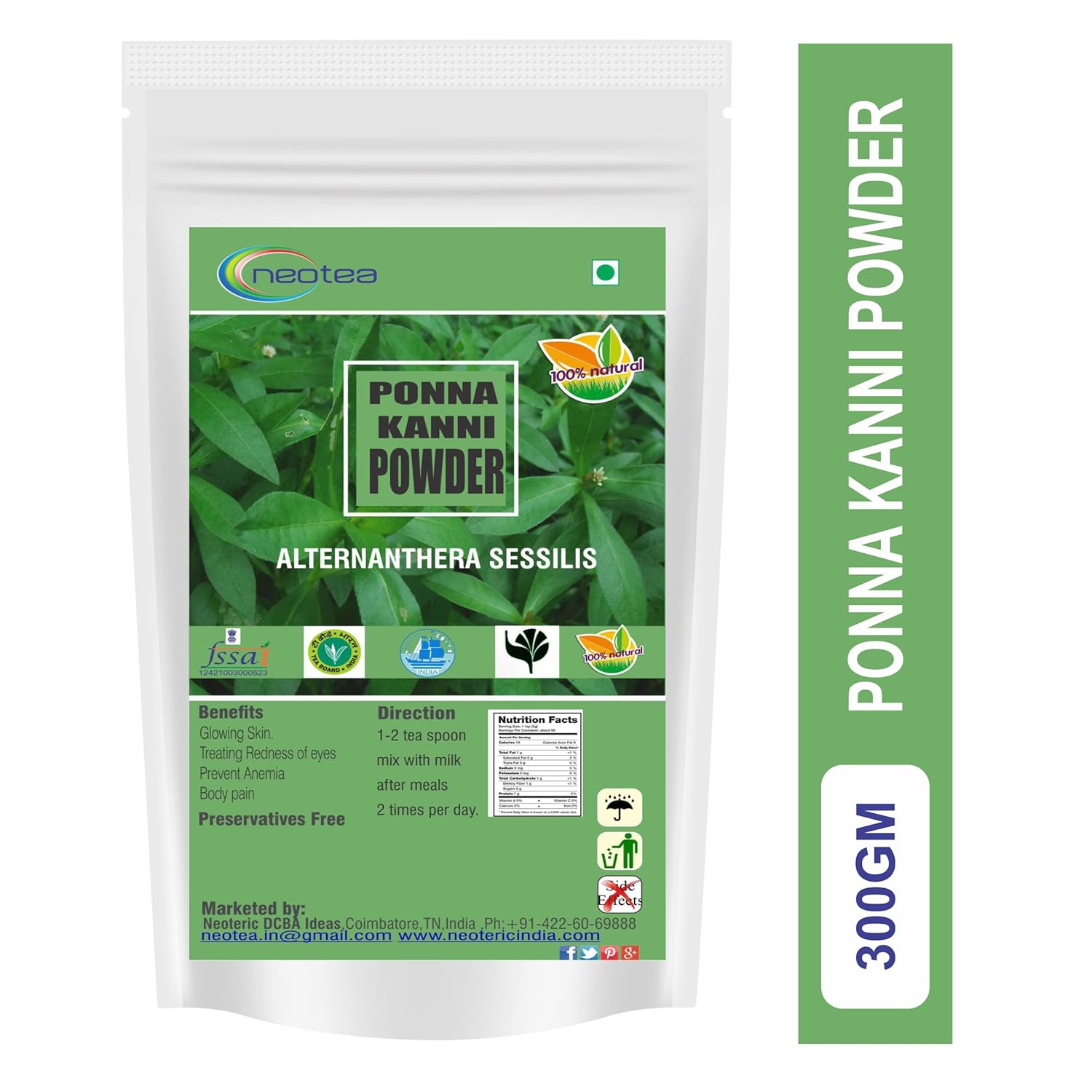 Neotea Ponnanganni Powder, 300 Gm - View 2 of 3