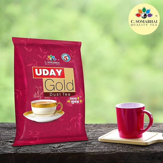 C. SOMABHAI's Uday Gold CTC Dust Tea - 1kg, Unique Blend of Assam and Dooars CTC Black Tea Powder - Kadak, Aromatic &amp; Strong Chai patti (FROM INDIA SAB) - View 4 of 5