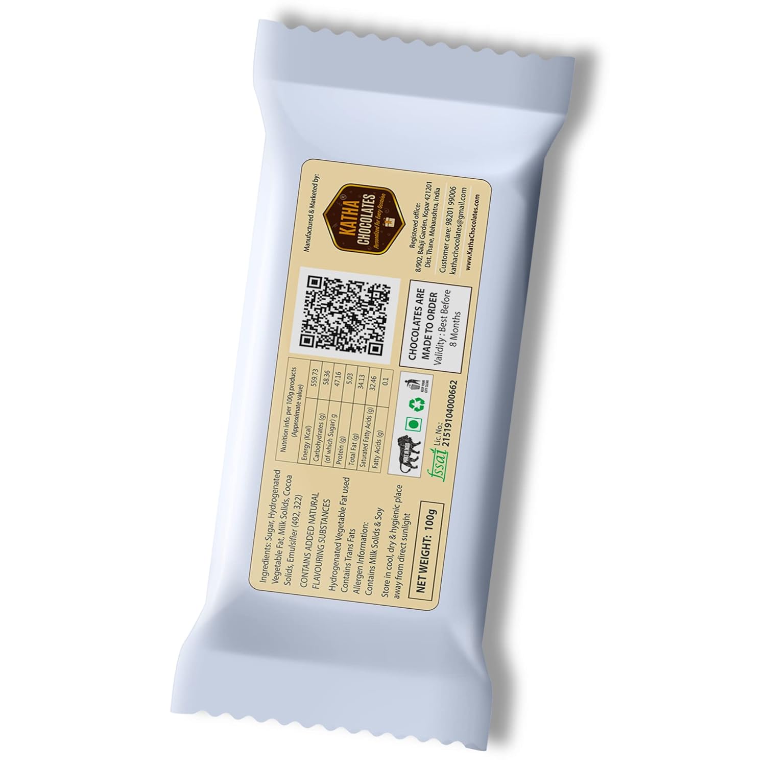 Katha Chocolates Father's Day Gift, Customized Personalized Chocolate Large Bar Perfect Present for Dad, pop, papa, Father, paa, Daddy (100g) (FROM INDIA SAB) - View 4 of 5