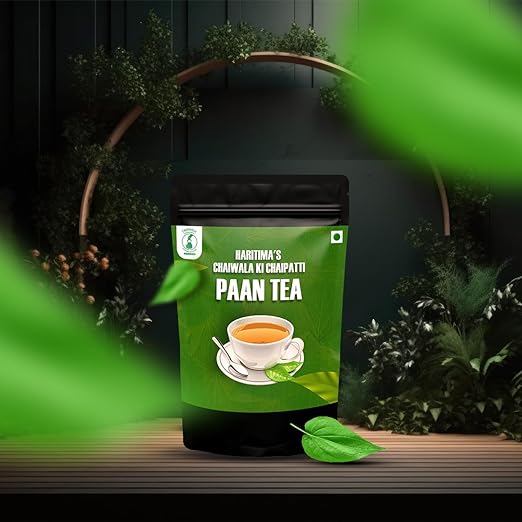 chaiwala ki chaipatti Haritima Paan Tea | Betel Leaf Flavoured Tea Powder | Premium Assam Tea | Kadak Paan Chai | Immunity Booster | Gut Health | Good For Digestion | Black Tea | 250g (FROM INDIA SAB) - View 2 of 6