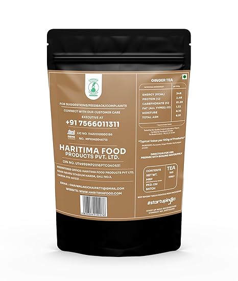 chaiwala ki chaipatti HaritimaAdrak Tea|Premium Assam Tea Powder|Refreshing&amp;Soothing Ginger Flavor Tea|Rich In Taste&amp;Goodness Of Aromatic Ginger/Adrak Chai|Black Tea|250G (FROM INDIA SAB) - View 7 of 7