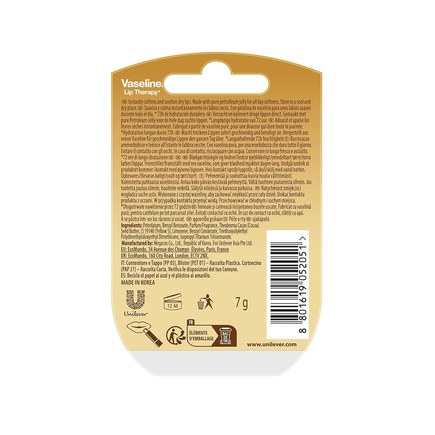 Vaseline Lip Therapy, Creme Brulee 0. FROM INDIA (SAM) - View 2 of 3