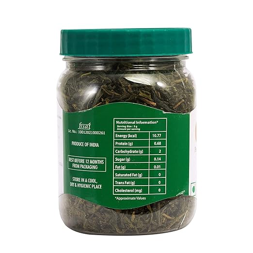 Jivraj9 Premium Green Tea Jar 125gm | Pack of 1 | Immunity Booster Herbal Tea | Strong Aromatic &amp; Quick Brewing Tea with Supreme Taste(FROM INDIA SAB) - View 2 of 4