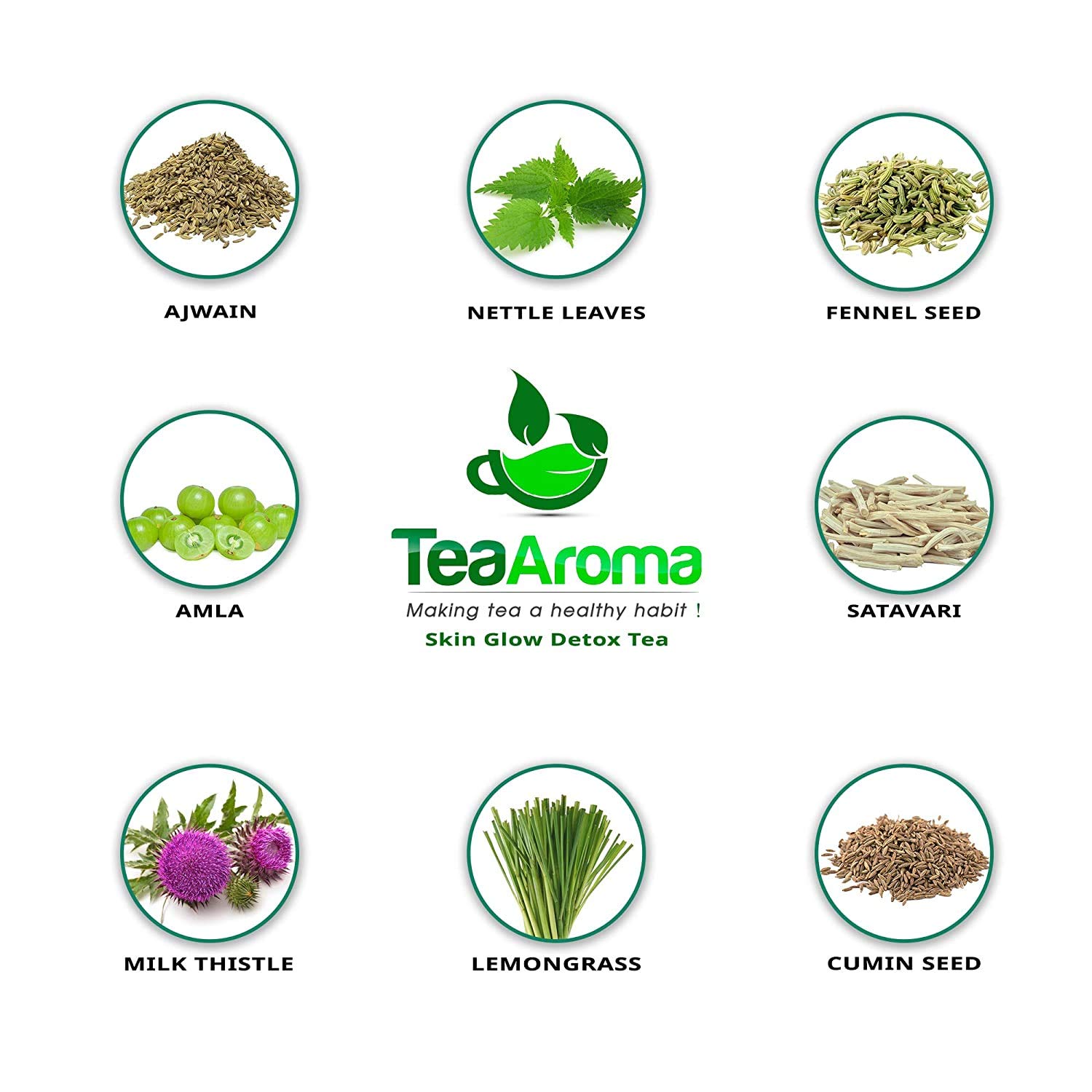 Tea Aroma - Detox Ayurveda &amp; Immunity Booster Combo, 100 Gm Each(Pack of 2)(FROM INDIA SAB) - View 4 of 7