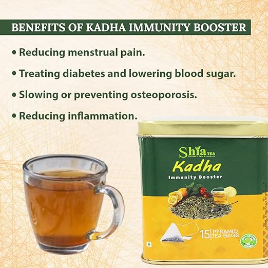 Shia Tea Immunity Booster Kadha Tea | Herbal Tea for Immunity | Kadha with Tulsi, Amla, Turmeric, Ginger, Black Pepper, Fennel, Cumin and Cloves that Lowers Cholestrol (FROM INDIA) SAB - View 4 of 6