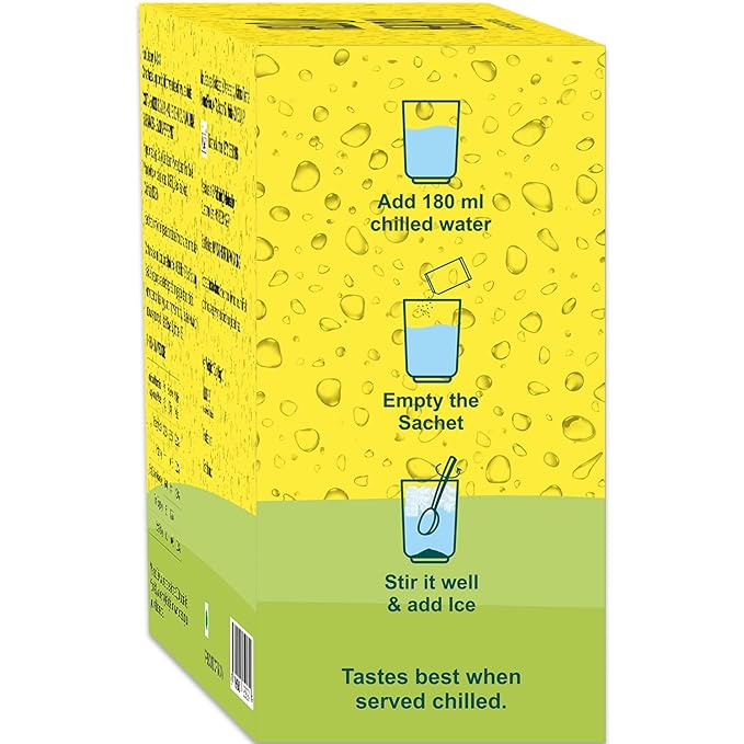 Hello Healthy Lemon Peppermint Flavour Iced Tea Pack Of 10 Sachet (180 ML Each) | Summer Drink | Instant Ice Tea Powder | Ready to Drink | Refreshing Drink | No Artificial Ingredients (FROM INDIA SAB) - View 4 of 5