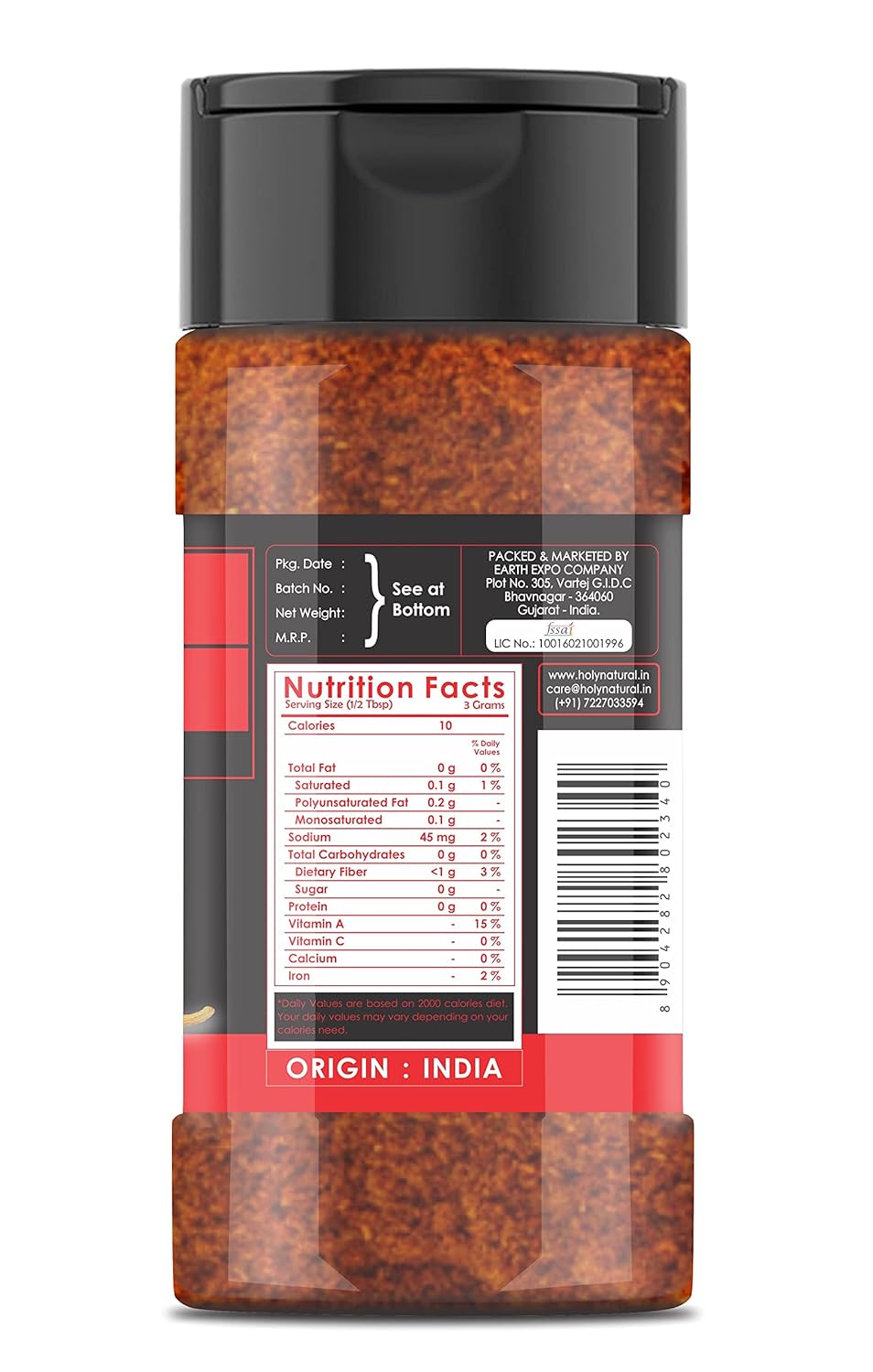 Holy Natural Ghost Pepper Powder 100 Gm | Also Called Bhut Jolokia Chilli Powder | Extremely Hot Chilli Powder, It is the world’s hottest chilli Powder - View 3 of 4