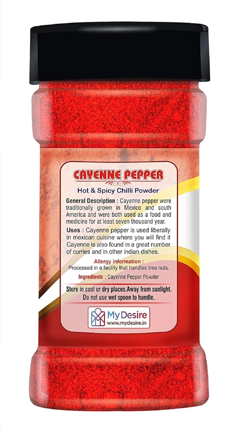 Desire Cayenne Pepper Powder 200 Gram (Hot &amp; Spicy Chili Powder) - View 2 of 3