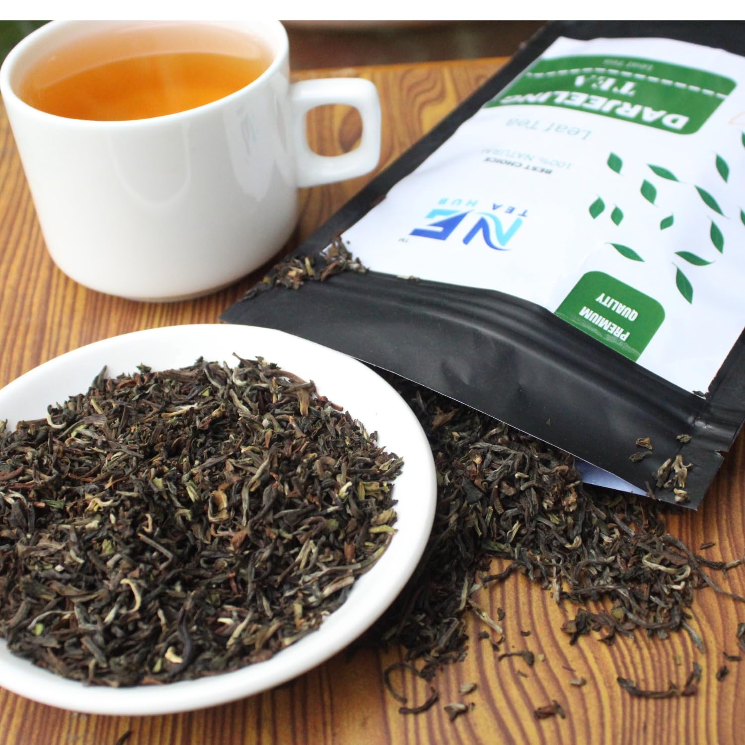 NEteaHUB Darjeeling black tea loose leaves|250g 50 cups | 100% Pure &amp; Original Darjeeling Long Leave Tea | Second Flush Tea Loose Tea| Authentic Darjeeling Tea (250) (FROM INDIA SAB) - View 2 of 6
