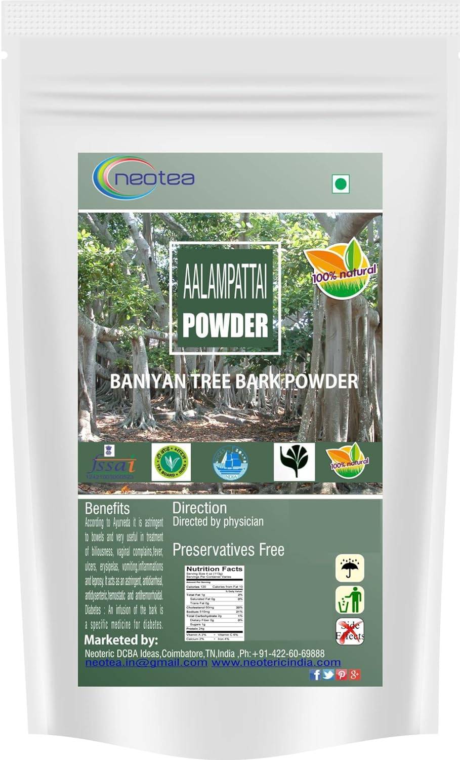 C. Somabhai's Plain Green Tea (100 gms) - Pure &amp; Natural Flavour - Green Tea For Detox &amp; Antioxidant - Soothing &amp; Calming Green Tea Loose Leaves Powder (FROM INDIA SAB) - View 7 of 7