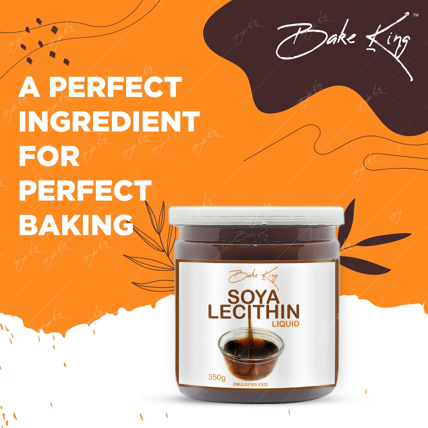 BAKE KING Soya Lecithin Liquid 350gm, Soya Lecithin Liquid Silky and Smooth Chocolate, Soya Lecithin Chewy and Light, Soya Lecithin for Baking Bread, Chocolate, Cheese, Soya Lecithin Liquid 350gm - View 2 of 4
