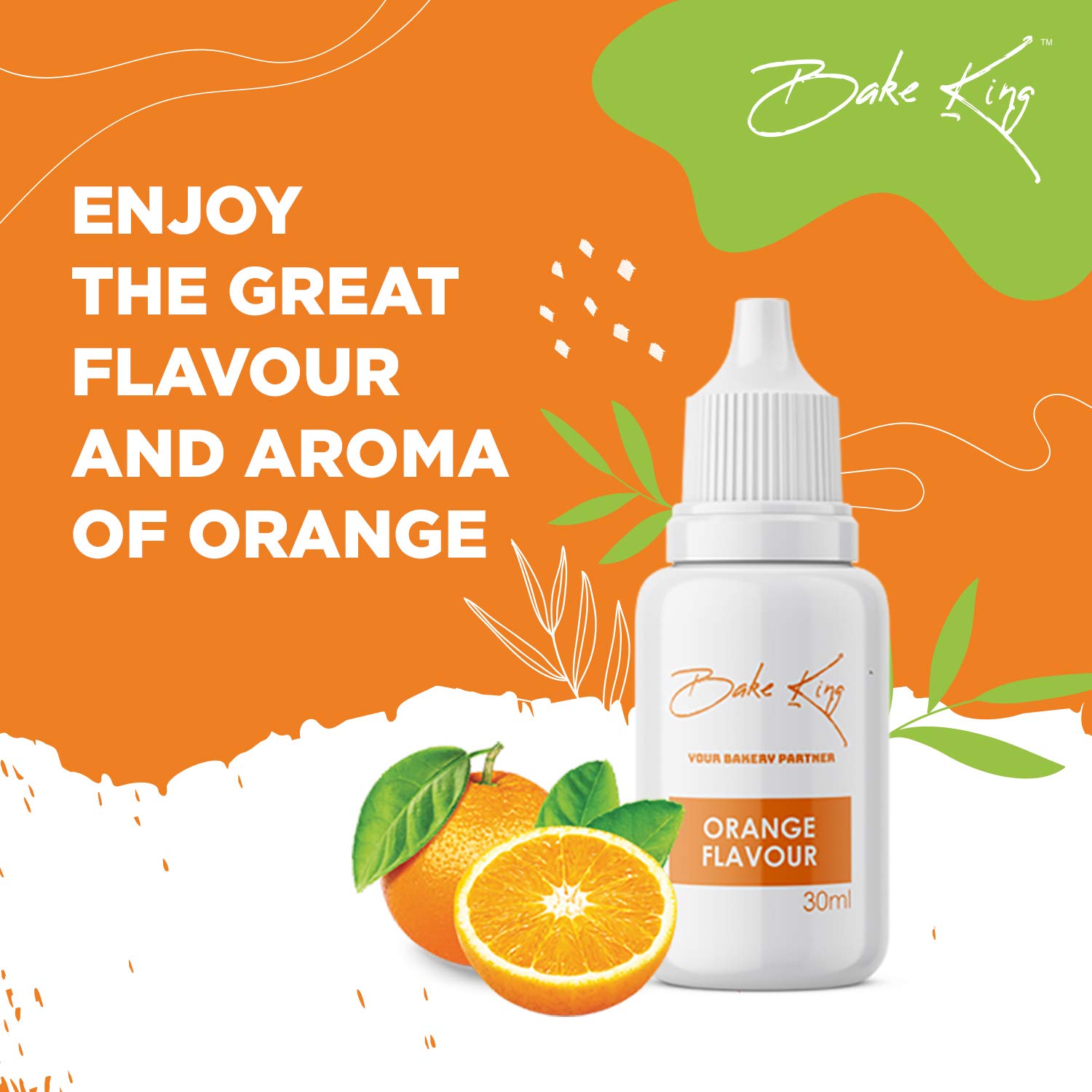 BAKE KING Orange Flavour Essence 30ml | Baking Essential Ideal for Cakes, Jams, Cookies, Ice Creams, Chocolate - View 3 of 3