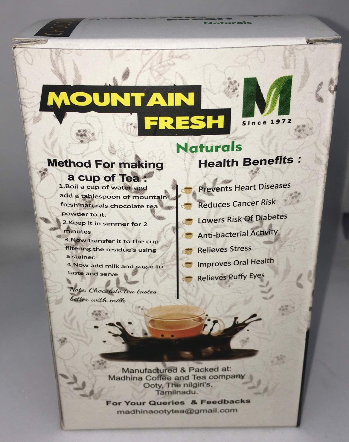 Divi Chocolates ® Chocolate Tea leaf powder 250 grams (FROM INDIA SAB) - View 4 of 6