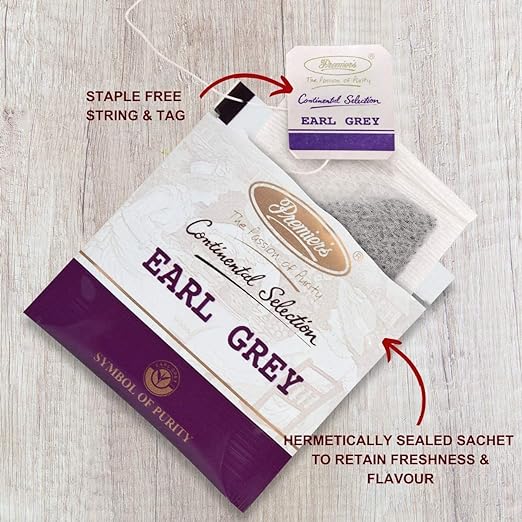 Premiers Earl Grey Flavoured Tea, Pack of 2, (50g x 2), 100g, 50 Teabags, Citrus Fruit Tea, No additives, Make Iced or Hot Tea, Citrusy Earl Grey Flavour in Black Tea… (FROM INDIA SAB) - View 4 of 6