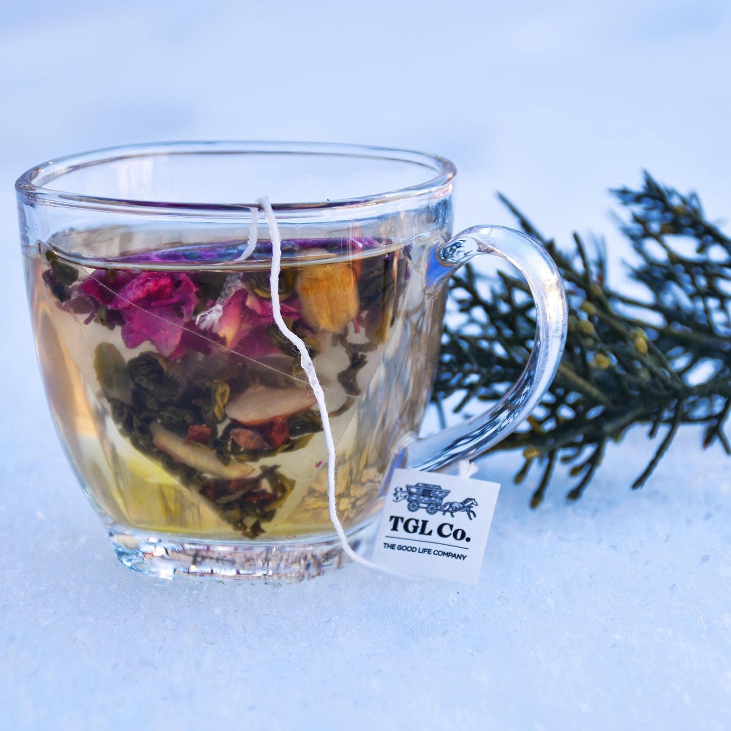 TGL Co. The Good Life Company Kashmiri Kahwa Green Tea, 16 Tea Bags (15 Tea Bags With 1 Exotic Sample), 80 Grams (FROM INDIA SAB) - View 4 of 5