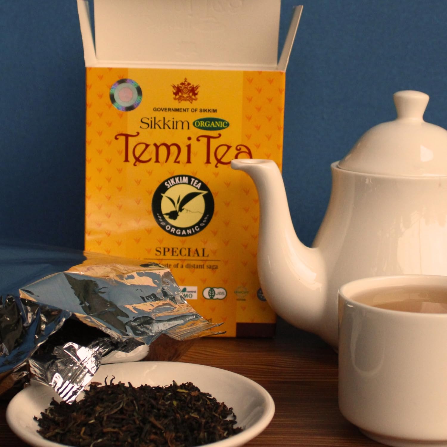 SIKKIM ORGANIC |TEMI TEA LEAF TEA| ORIGINAL PACKET | AUTHENTIC SPECIAL |USDA |IMO |ONECERT Certified|ORIGINAL TASTE AND FLAVOUR|125G|Pack of 2 (FROM INDIA SAB) - View 4 of 5