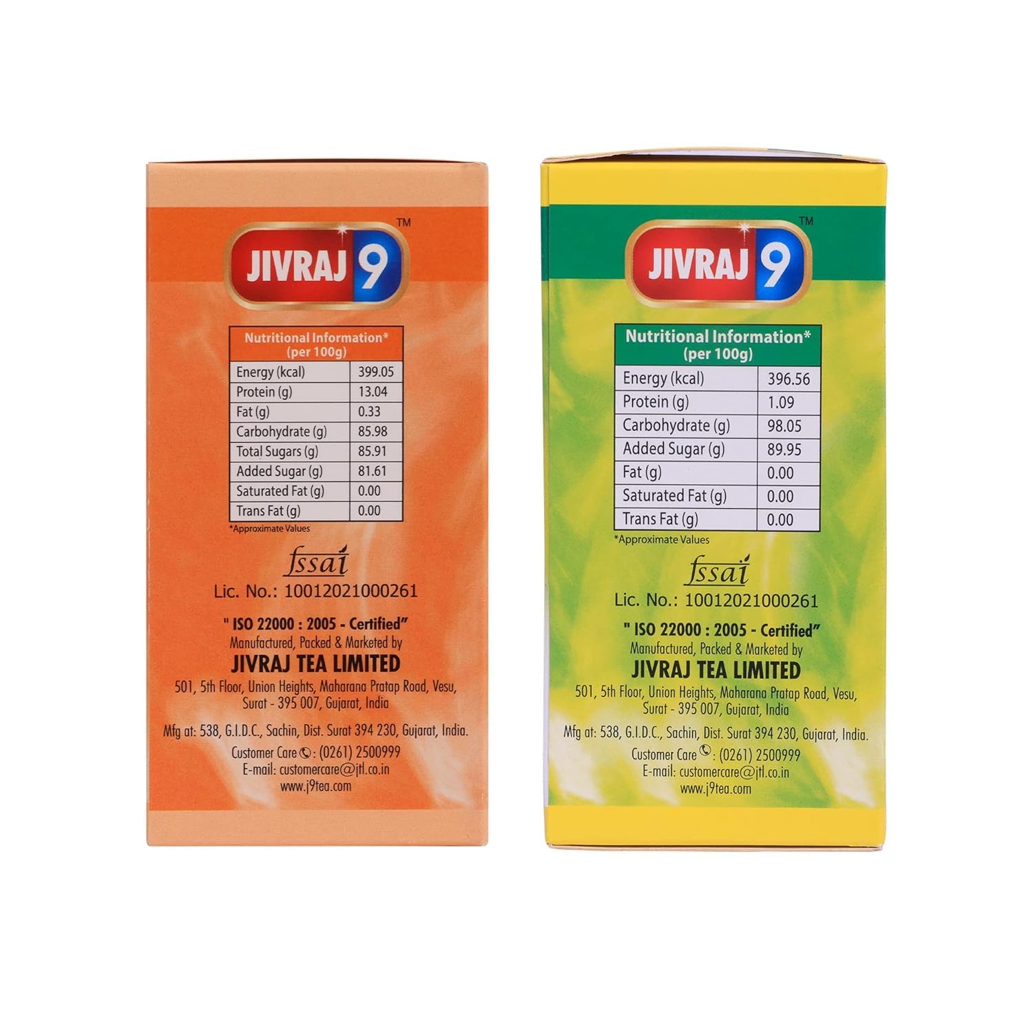 Jivraj 9 Instant Ice Tea Premix Flavoured With Lemon &amp; Peach (Each 150 Grams) - Pack Of 2 (FROM INDIA SAB) - View 2 of 6