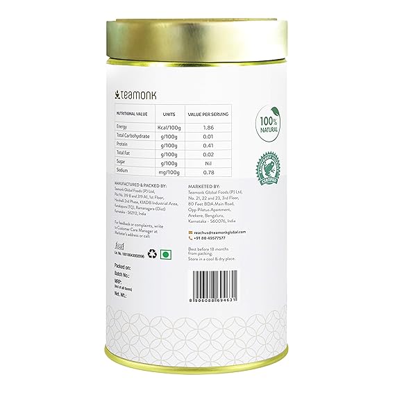 Teamonk Koen High Mountain Rose Green Tea Whole Leaf (100 Cups) - 200 g. Rich in Vitamin C and Antioxidants. Promotes Glowing Skin (FROM INDIASAB) - View 2 of 6