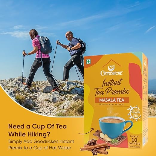 GOODRICKE Instant Tea Premix Combo - 10 Sachets each flavor ; GOODRICKE Instant Tea Premix Masala + Instant Tea Premix Cardamom + Instant Tea Premix Ginger Tea | resistible Aroma (FROM INDIA SAB) - View 4 of 6