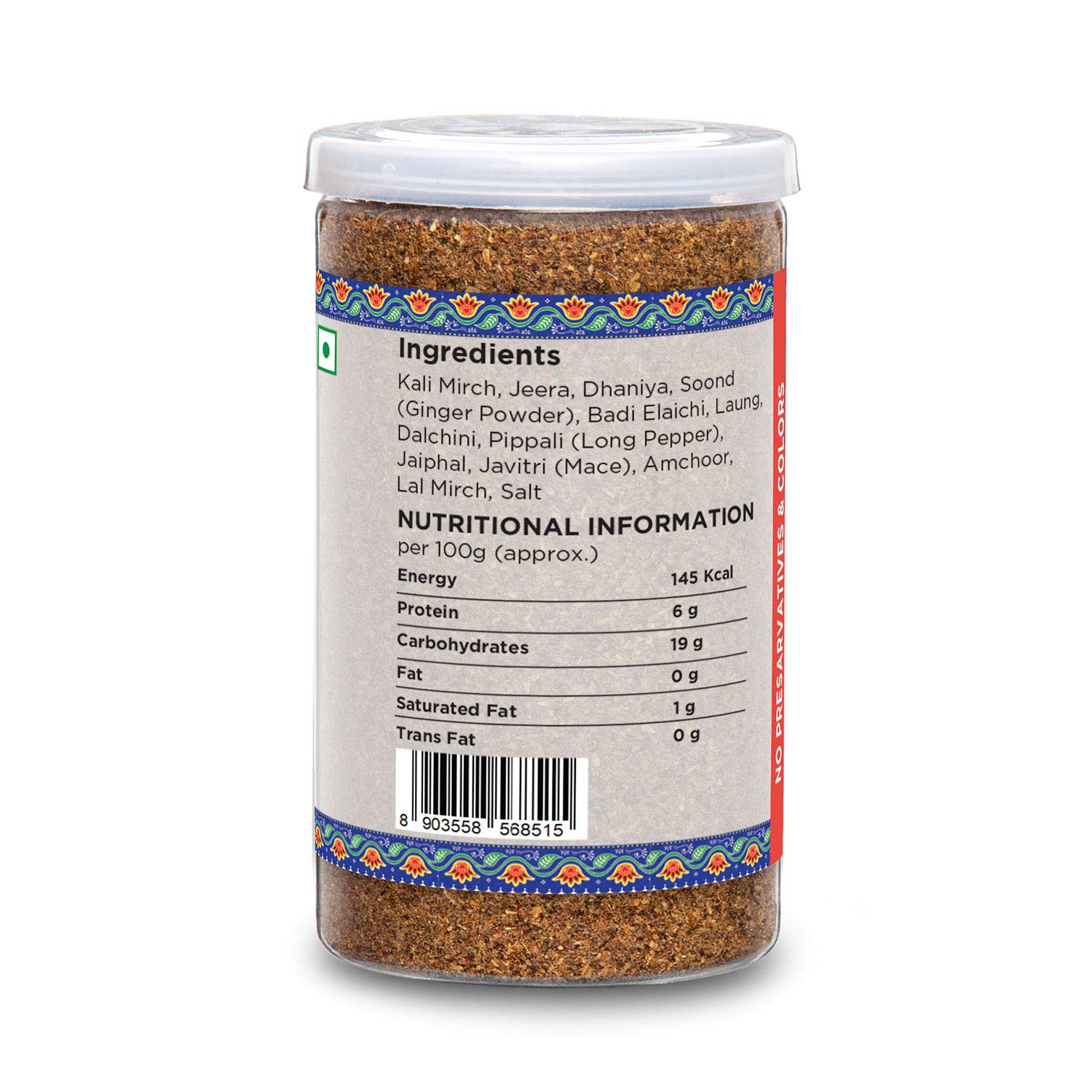 Delight Foods Amritsari Chana Masala - for Gravy &amp; Dry - (100g) | with Pre Mixed Garam Masala | Reusable Pet Jar FROM INDIA(SAM) - View 2 of 2
