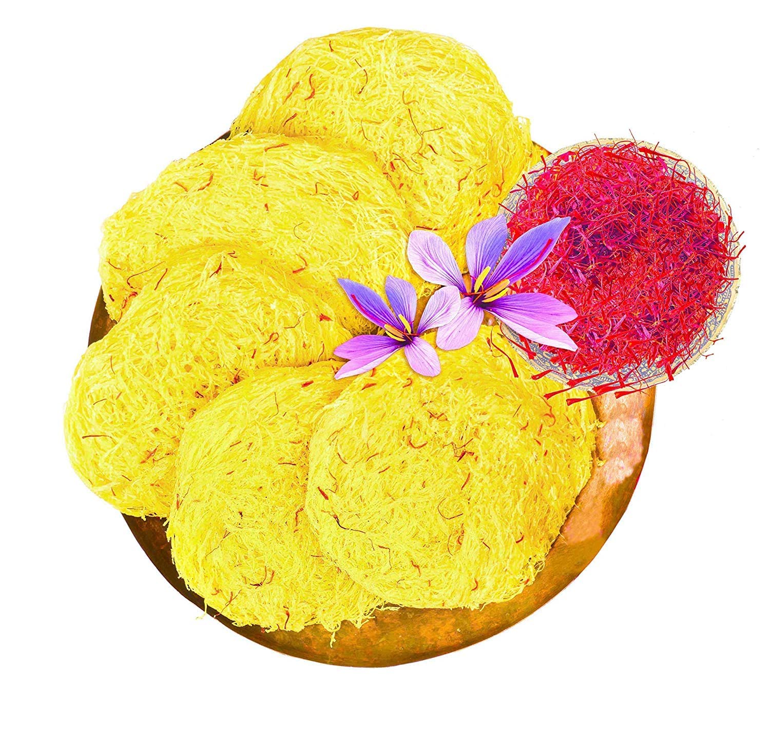 Organic Bites Rajasthani Sweet Kesar Phinni I Jodhpur Sweet Kesar Finni I Doodh Fini (Meethi Fini) -400 gm (FROM INDIA SAB) - View 2 of 3