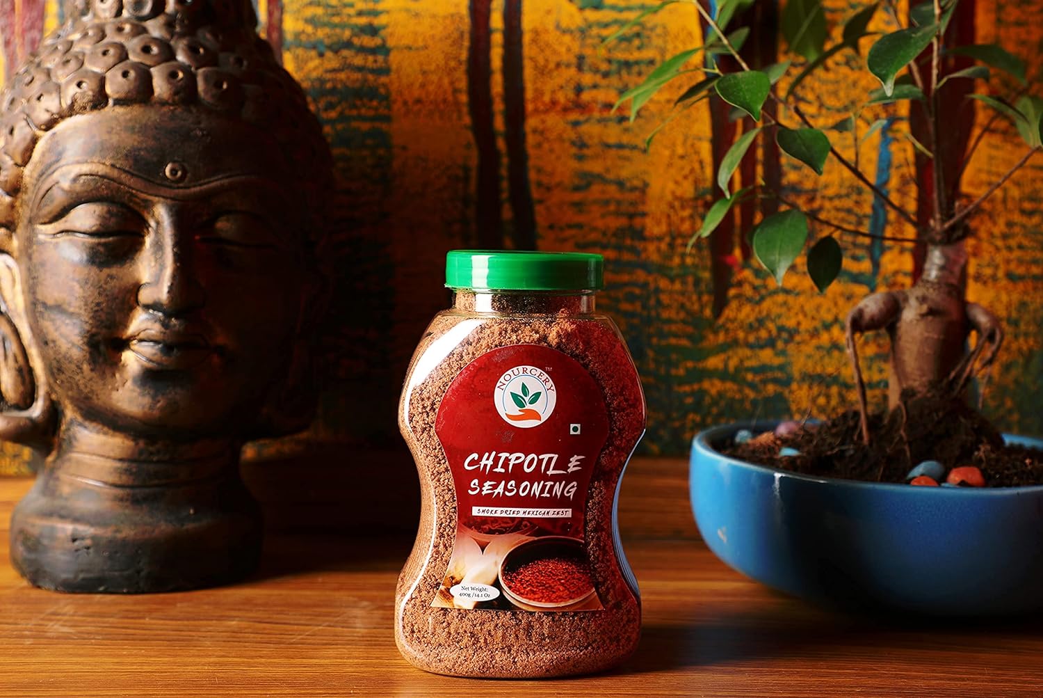 Nourcery Chipotle Seasoning, 400gm (Smoke Dried Mexican Zest) FROM INDIA (SAM) - View 3 of 3