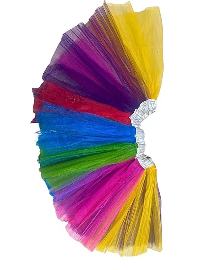SNOOGG butterfly wing with Rainbow Skirt Dress for Fancy Dress, Party Costumes Halloween Costume School Competition ans more - View 4 of 4