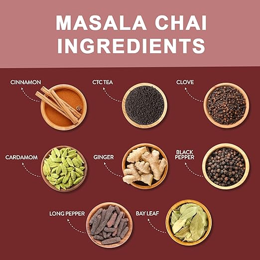 OT INDIA Masala Chai - Premium Mix of 7 Spices | Masala Spices Tea Spices Masala Tea Pouch (3 x 250 g) (FROM INDIA SAB) - View 4 of 5