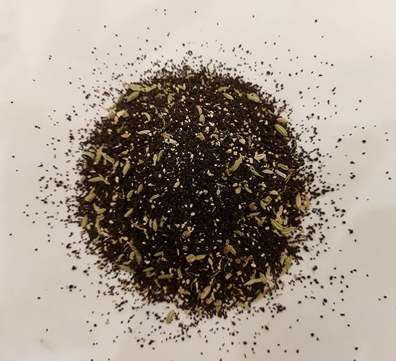 Hill Drops Bombay Cutting Chai | Authentic Mumbai Street Tea | Strong Ginger-Cardamom Blend | 200g Tin Can | Spiced, Aromatic, and Flavorful (FROM INDIA SAB) - View 6 of 7