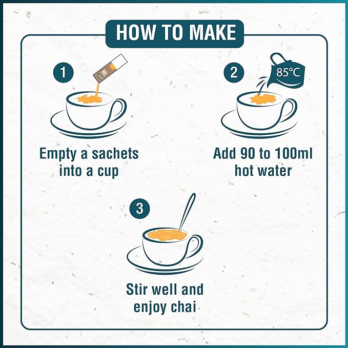 Senso Instant Plain Tea | Incredibly Authentic | Plain Flavored Tea | 10 Sachets | 10 x 14g =140g | Masala Chai | Instant Premix Tea (Pack of 1) Plain Tea premix (FROM INDIA SAB) - View 3 of 6