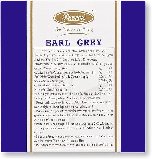 Premiers Earl Grey Flavoured Tea, Pack of 2, (50g x 2), 100g, 50 Teabags, Citrus Fruit Tea, No additives, Make Iced or Hot Tea, Citrusy Earl Grey Flavour in Black Tea… (FROM INDIA SAB) - View 6 of 6