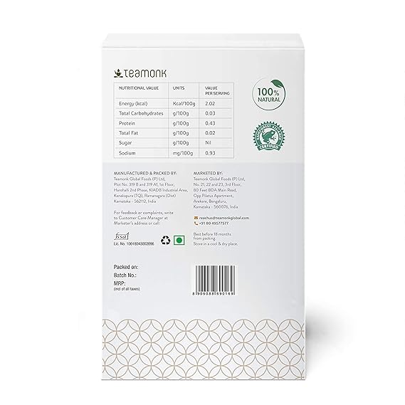 Teamonk Sei High Mountain White Tea Leaves Box - 100 gm Bag (Makes 50 Cup of Perfect White Teas). Pack of White Tea Rich in Antioxidants, Promotes Glowing Skin and acts as Immunity Booster (FROM INDIA SAB) - View 5 of 5