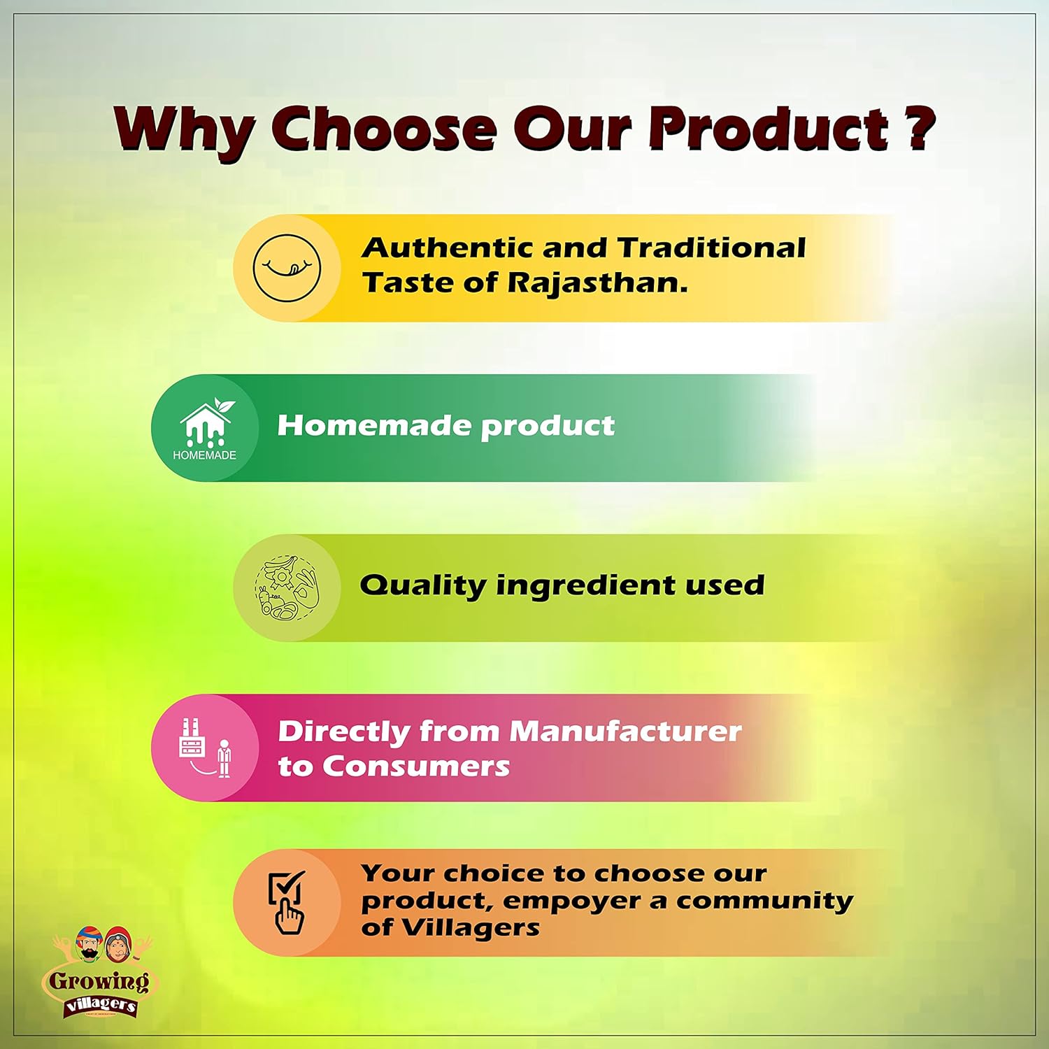 Growing Villagers Desi Marwadi Lehsun Chatni Homemade Rajasthani Chatney | Traditional Marwadi Taste | Jar Of 500 Grams FROM INDIA (SAM) - View 4 of 4