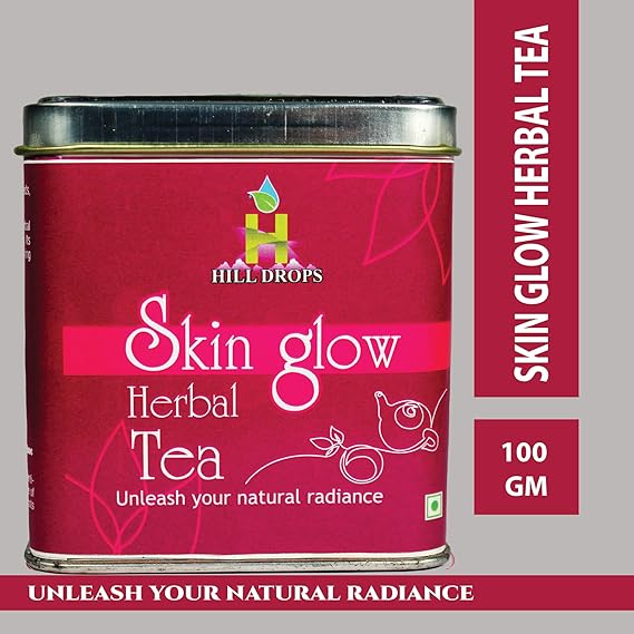 Hill Drops Skin Glow Herbal tea | Premium 100g Tin Can | (FROM INDIA SAB) - View 7 of 7